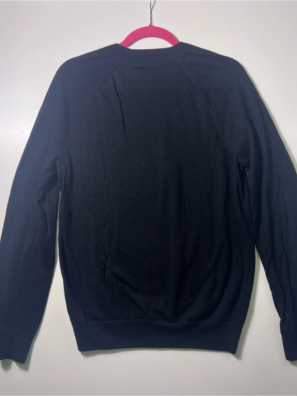 Banana Republic Merino Wool Knit Crew Neck Pullover Sweater Black Men’s L